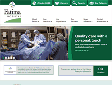 Tablet Screenshot of fatimahospital.com